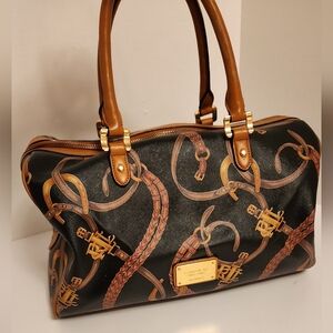 Lauren Ralph Lauren Large Equestrian Print Bag